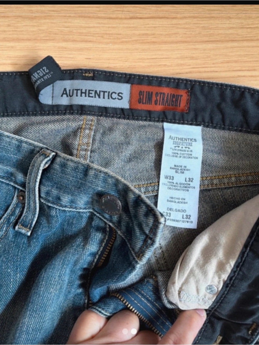 Slim Straight Men’s Blue Jeans